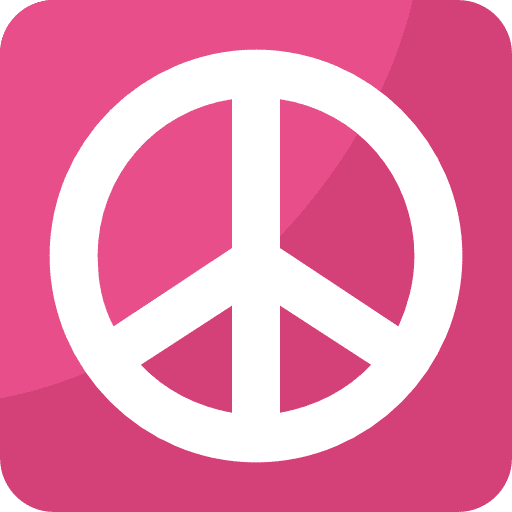 Peace hippie symbol shapes and symbols icon