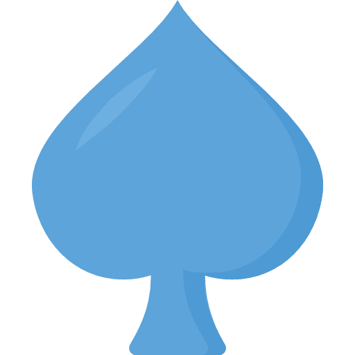 Spade signs game card icon