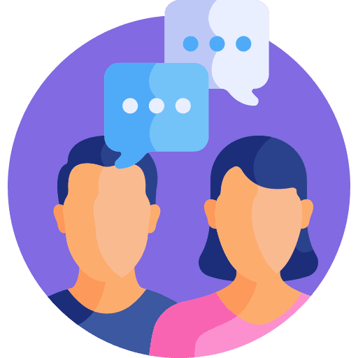 Chat talk people conversation icon Chat talk people conversation icon