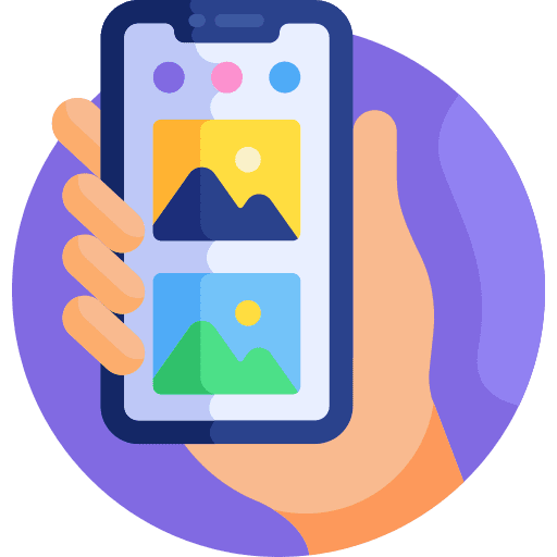 Smartphone landscape smartphone hand icon Smartphone landscape smartphone hand icon