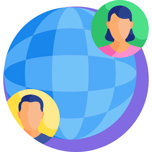 Connect social media online communications icon Connect social media online communications icon