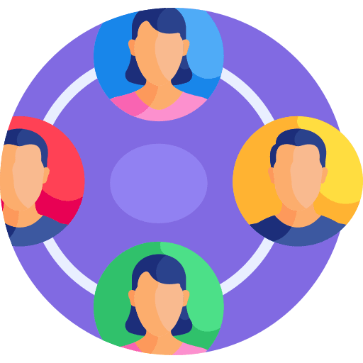 Connect team people social media icon Connect team people social media icon