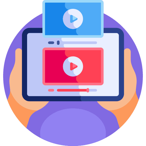 Online video play browser film icon Online video play browser film icon