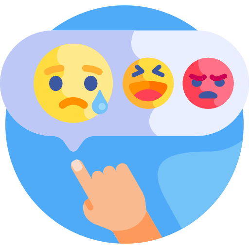 Sad social media emoji teardrop icon Sad social media emoji teardrop icon