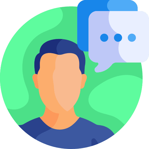 User profile communications chat icon User profile communications chat icon