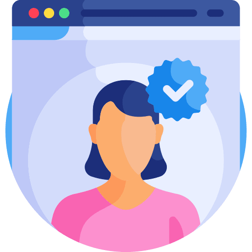 Verified account account people user friendly icon Verified account account people user friendly icon