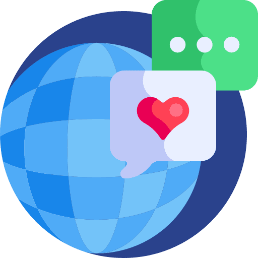 Chat earth globe world communications icon Chat earth globe world communications icon