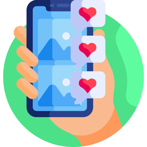 Smartphone communications social network images icon Smartphone communications social network images icon