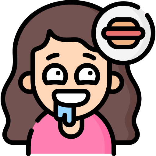 Hungry woman hungry hunger icon