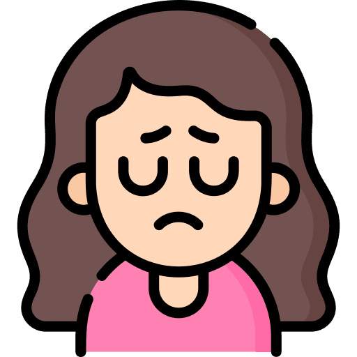 Sad smileys long hair sad icon