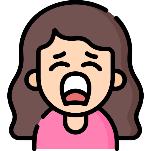 Scream yelling sad smileys icon