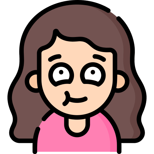 Full mouth emoji long hair woman icon Full mouth emoji long hair woman icon