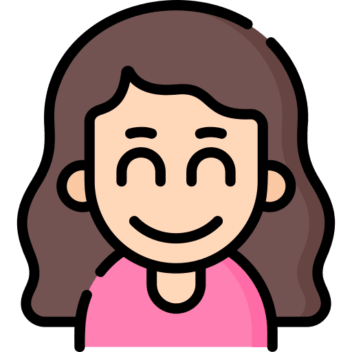 Satisfied satisfied curly hair smileys icon Satisfied satisfied curly hair smileys icon