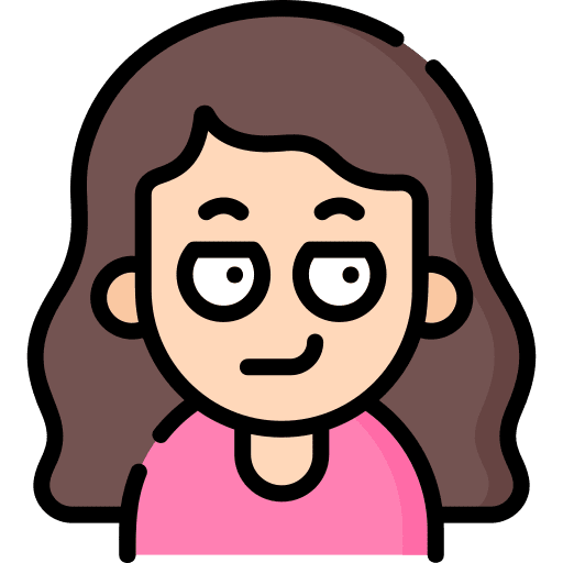 Sarcastic woman sarcastic curly hair icon Sarcastic woman sarcastic curly hair icon