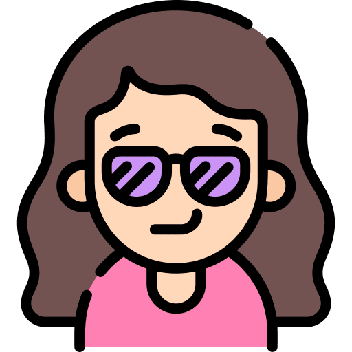 Sunglasses curly hair smileys woman icon Sunglasses curly hair smileys woman icon