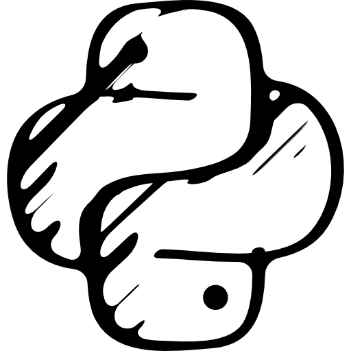 Pyton sketched logo variant logo icon