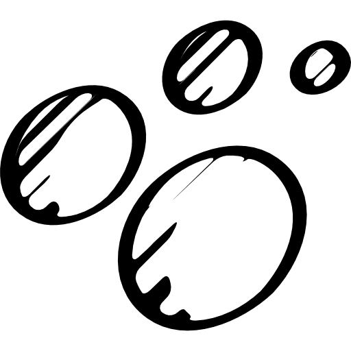 Sketched social ovals outlines group bubbles circles sketched social icon