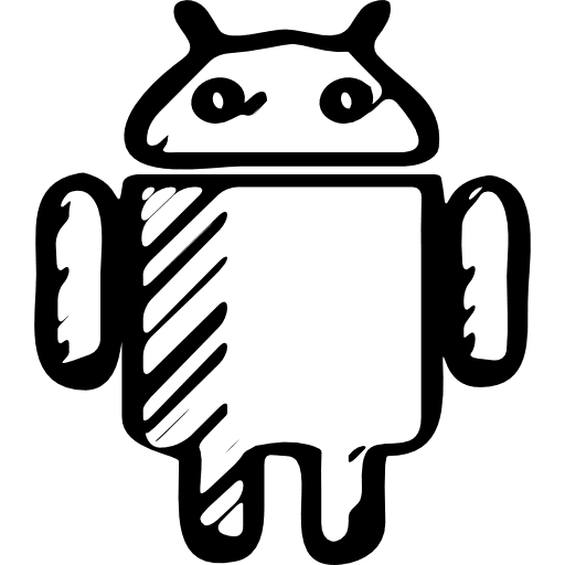 Android sketched logo sketched logotype symbol icon