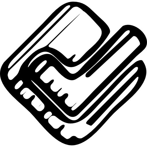 Foursquare sketched logo outline outline foursquare logotype icon