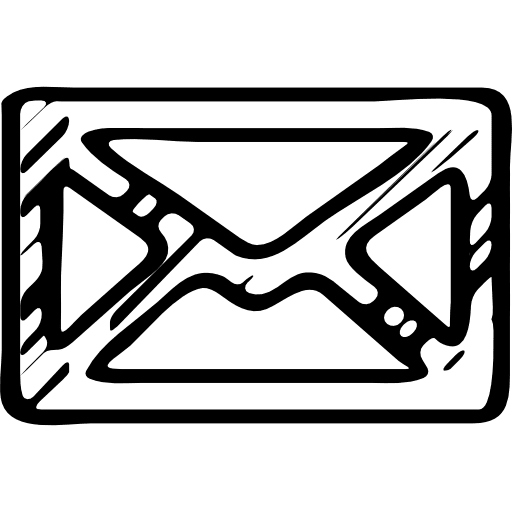 Email sketched envelope back back symbols symbol icon