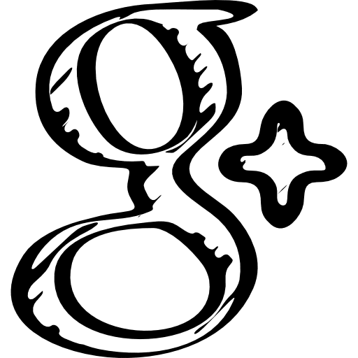 Google plus sketched social logo google logotype sketched icon