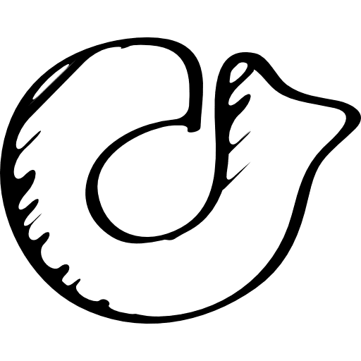 Rdio sketched logo outline symbol logotype logo icon