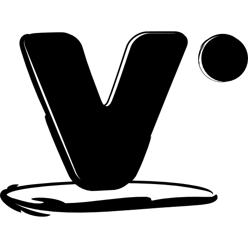 Vippie sketched social logo sketched logo sketched symbols icon