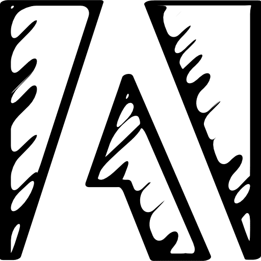 Adobe sketched logo outline sketch symbol logotype icon