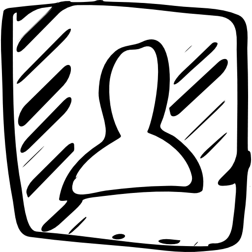 Contact sketched social symbol sketched social sketches sketch icon