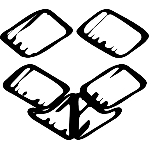 Dropbox sketched logo variant dropbox logo dropbox symbol logo icon