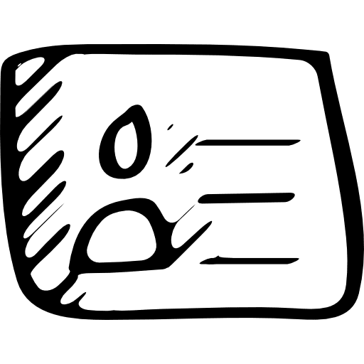 Identification sketched social symbol sketched social social symbols icon