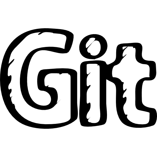 Git sketched social logo outline logo outline symbol icon