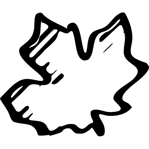 Masie sketched social symbol outline shapes logotype leaf icon