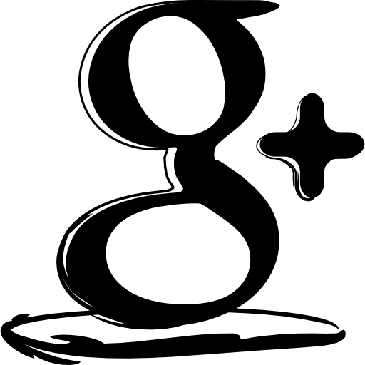 Google plus sketched logo social google plus logo icon