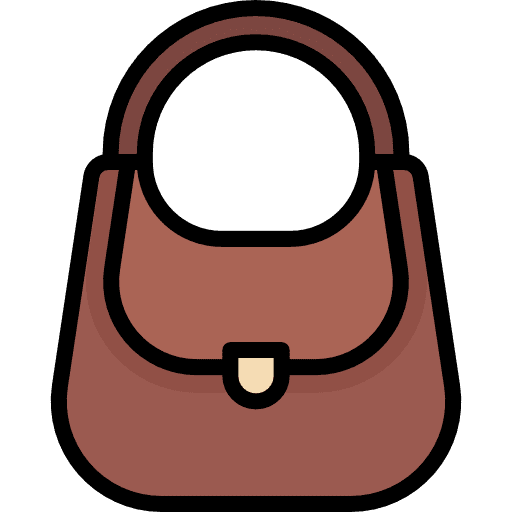 Hand bag handbags hand bag outlined icon