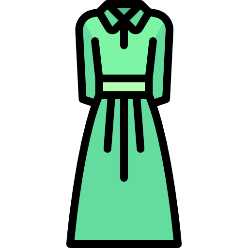 Dress garment femenine dress icon