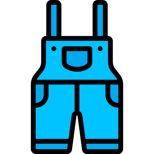 Overall overall garment clothes icon