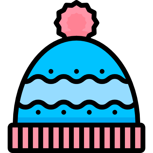 Winter hat head winter hat accessory icon