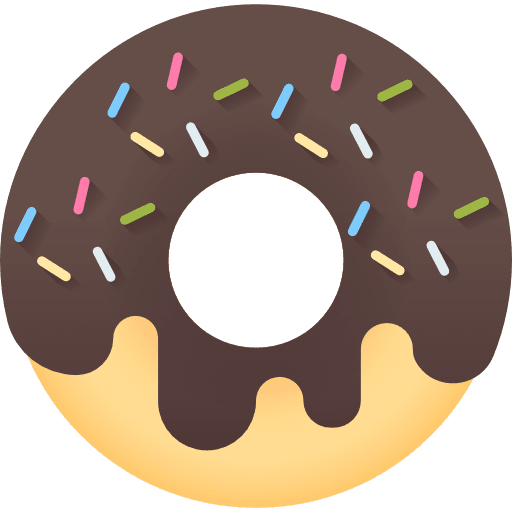 Donut doughnut baker food and restaurant icon