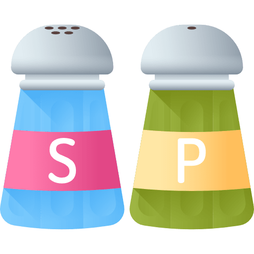 Salt and pepper condiment spices condiments icon Salt and pepper condiment spices condiments icon