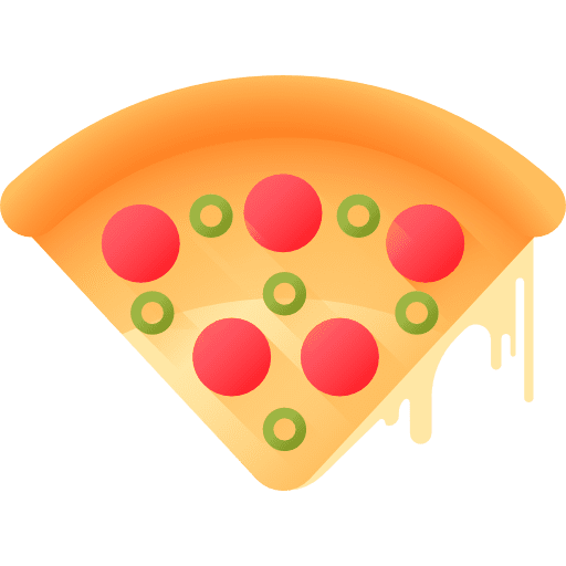Pizza fat salami cheese icon Pizza fat salami cheese icon