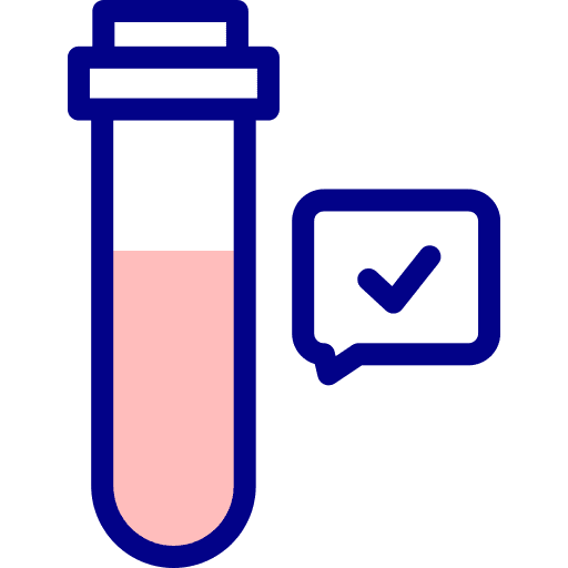 Blood tube tick lab laboratory icon