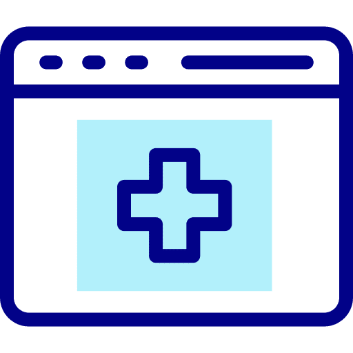 Medical app internet medical assistance healthcare and medical icon