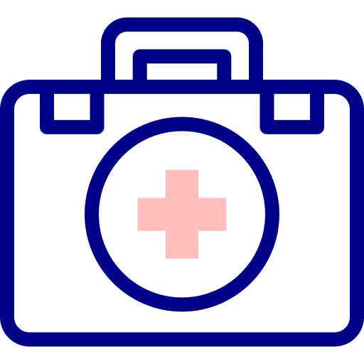 Medical kit healthcare and medical health first aid bag icon