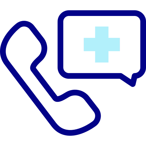 Emergency call phone call cross emergency call icon