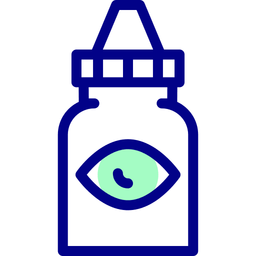 Eye drop bottle pharmacy medication icon