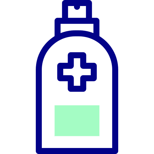 Hand sanitizer pharmacy sterilization prevention icon
