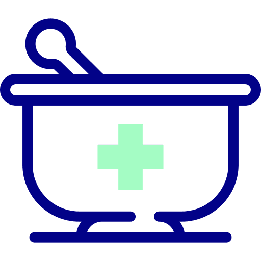 Mortar medication cross grinding icon