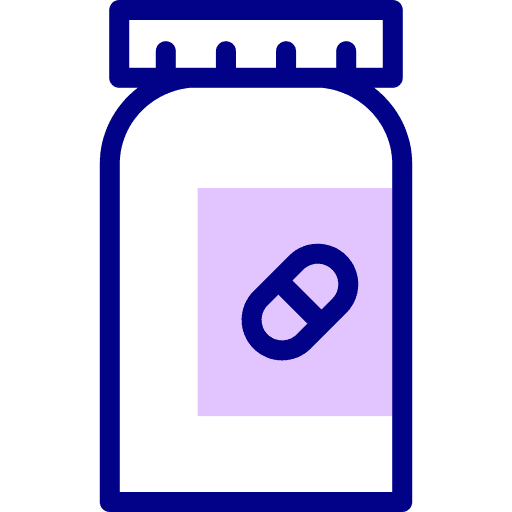 Pill medicine drug bottle icon