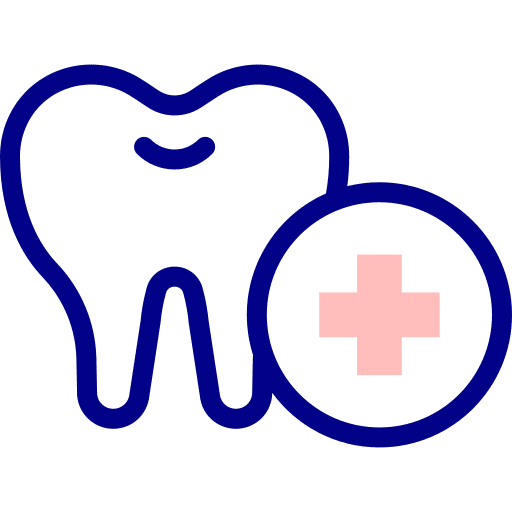 Tooth dentist teeth cross icon